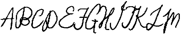 Clumsy Cursive Thicker otf (400) Font UPPERCASE