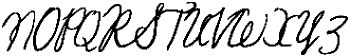 Clumsy Cursive Thicker otf (400) Font UPPERCASE