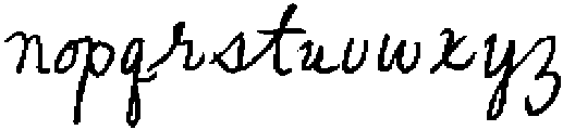 Clumsy Cursive Thicker otf (400) Font LOWERCASE