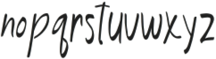Clumsy Notes Regular otf (400) Font LOWERCASE