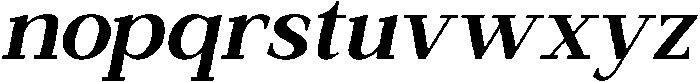 Clusty Bold Italic otf (700) Font LOWERCASE