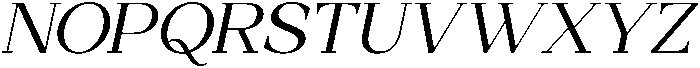 Clusty Italic otf (400) Font UPPERCASE