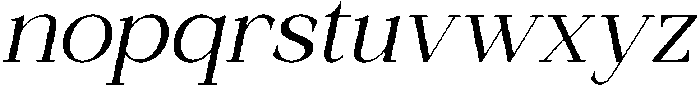 Clusty Italic otf (400) Font LOWERCASE