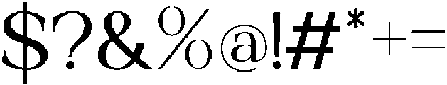 Clusty Regular otf (400) Font OTHER CHARS