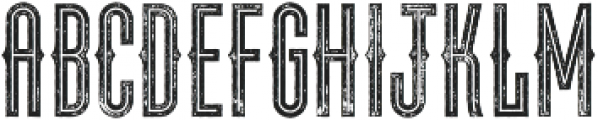 Clutch Inline Rough otf (400) Font LOWERCASE