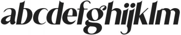 Cluth Italic otf (400) Font LOWERCASE