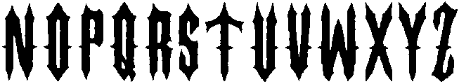 claymore otf (400) Font UPPERCASE