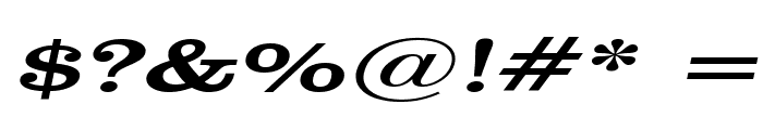 Clare Extended Italic Font OTHER CHARS
