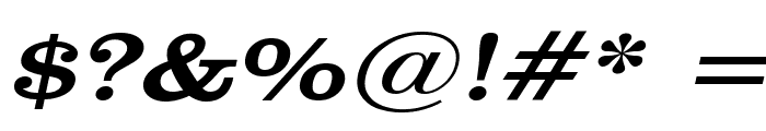 Clare Wide Italic Font OTHER CHARS