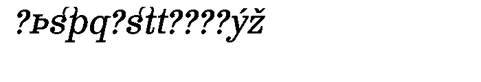 Clarendon Text Expert Italic Font LOWERCASE