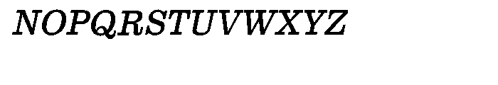 Clarendon Text Italic SCOsF Font UPPERCASE