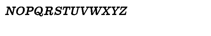 Clarendon Text Italic SCOsF Font LOWERCASE