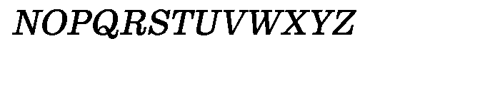 Clarendon Text Italic Font UPPERCASE