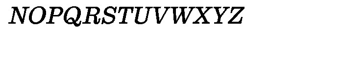 Clarendon Text Pro Italic Font UPPERCASE