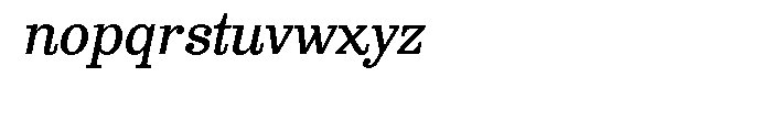 Clarendon Text Pro Italic Font LOWERCASE