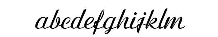 Clarinda-BoldItalic Font LOWERCASE