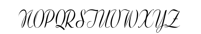 Clarinda-CondensedItalic Font UPPERCASE