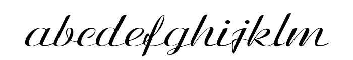 Clarinda-ExpandedItalic Font LOWERCASE