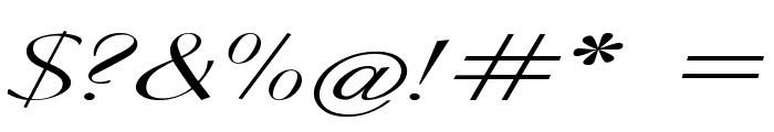 Clarinda-ExtraexpandedItalic Font OTHER CHARS