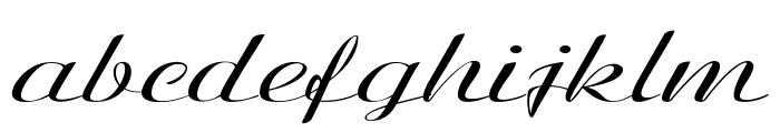 Clarinda-ExtraexpandedItalic Font LOWERCASE