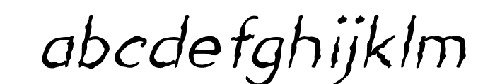 ClawesomeItalic Font LOWERCASE