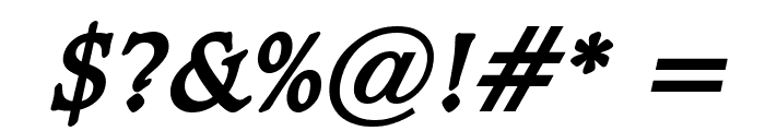 Clayton Bold Italic Font OTHER CHARS