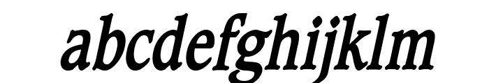 Clayton Condensed Bold Italic Font LOWERCASE