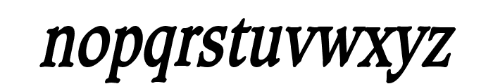 Clayton Condensed Bold Italic Font LOWERCASE