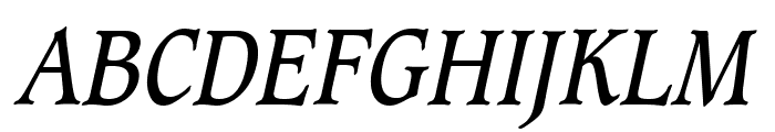 Clayton Condensed Italic Font UPPERCASE