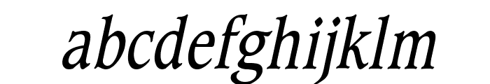 Clayton Condensed Italic Font LOWERCASE