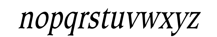 Clayton Condensed Italic Font LOWERCASE