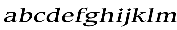 Clayton Extended Italic Font LOWERCASE