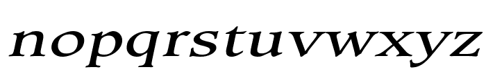Clayton Extended Italic Font LOWERCASE