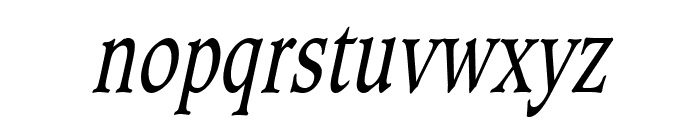 Clayton Thin Italic Font LOWERCASE