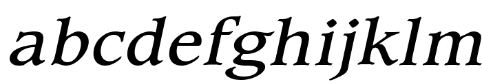 Clayton Wide Italic Font LOWERCASE