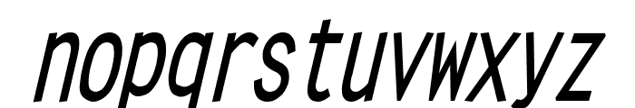 Clean Condensed Bold Italic Font LOWERCASE