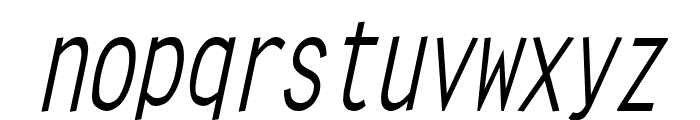 Clean Condensed Italic Font LOWERCASE