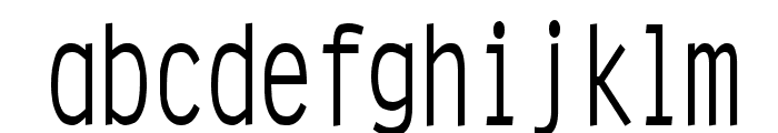 Clean Condensed Normal Font LOWERCASE