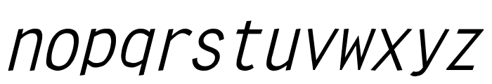 Clean Italic Font LOWERCASE