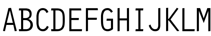 Clean Normal Font UPPERCASE