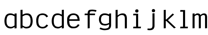 Clean Wide Normal Font LOWERCASE