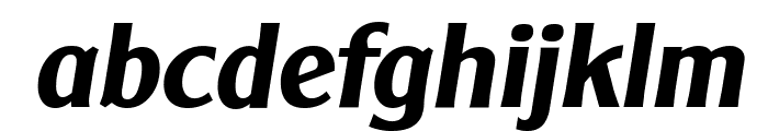 ClearGothicSerial-BoldItalic Font LOWERCASE
