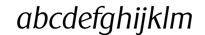 ClearGothicSerial-Light-Italic Font LOWERCASE