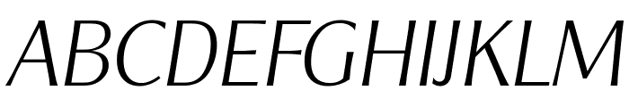 ClearGothicSerial-Xlight-Italic Font UPPERCASE