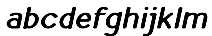 Clearwater-BoldItalic Font LOWERCASE