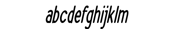 Clearwater-ExtracondensedBoldIt Font LOWERCASE