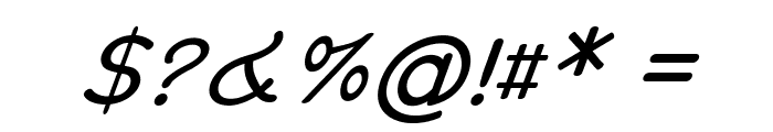 Clearwater-Italic Font OTHER CHARS