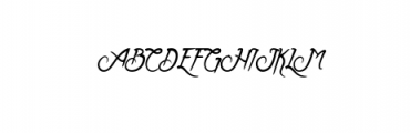 Clarraph-Script.ttf Font UPPERCASE