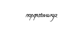 Clarraph-Script.ttf Font LOWERCASE