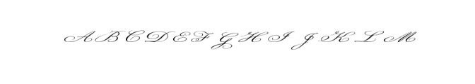 Classical-Simple handwritten font Font UPPERCASE